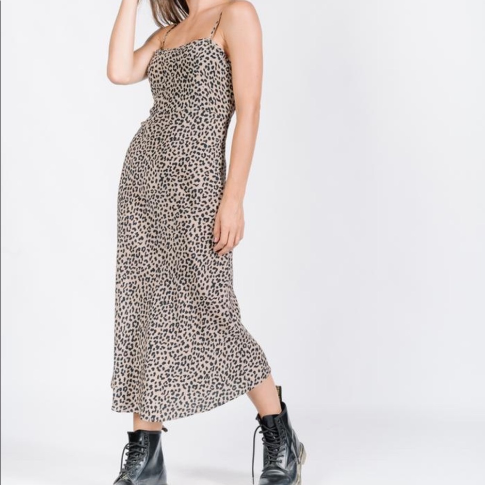 Thrills PRIMAL SLIP DRESS - LEOPARD. NEW W TAGS